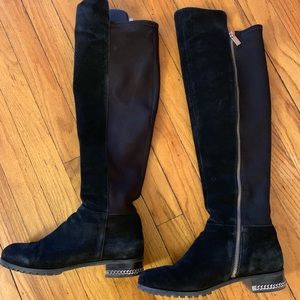 Michael Kors Black Suede Knee-high boots